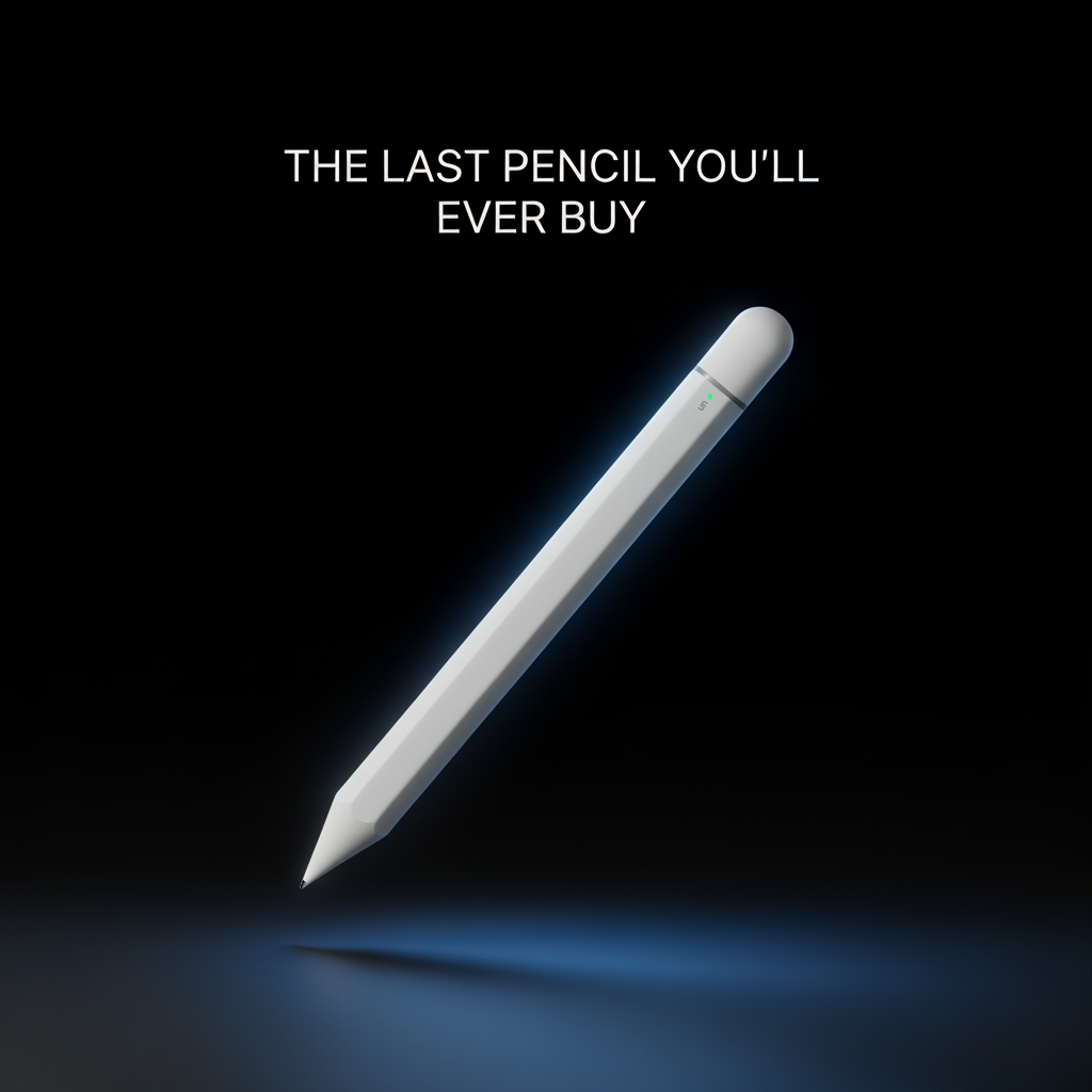 A sleek, modern digital pencil